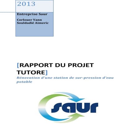 Rapport de projet tutoré