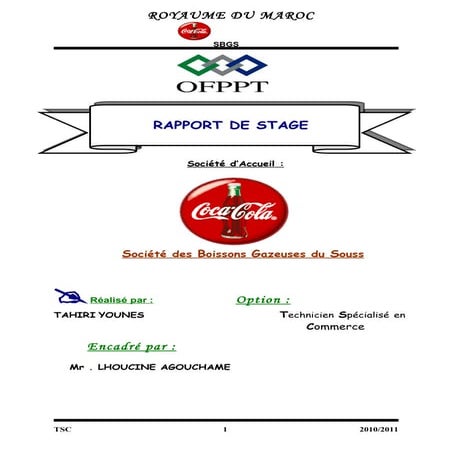 Rapport de stage coca cola (final)
