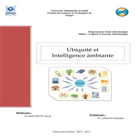 Ubiquité et intelligence ambiante