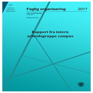 Endelig rapport campusorganisering ...