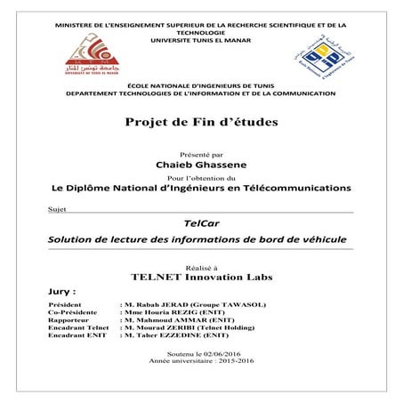 TelCar : Solution de lecture des informations de bord de véhicule