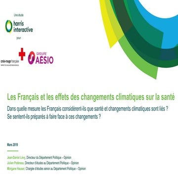 Les Français et les effets des changements climatiques sur la santé | PDF