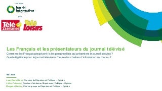 les Français et les présentateurs du journal télévisé