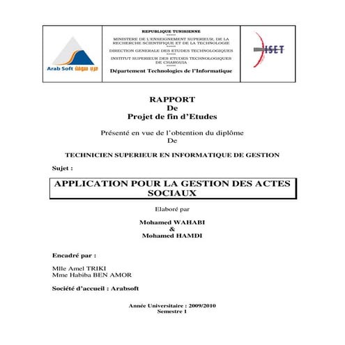 Rapport med wahabi hamdi jan 2010