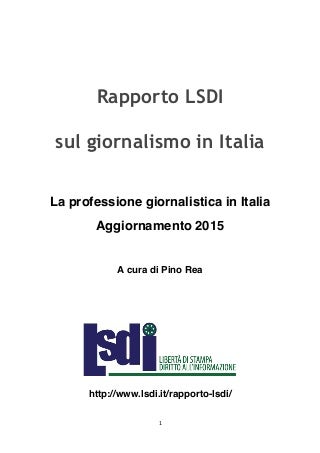 Rapporto LSDI 2016