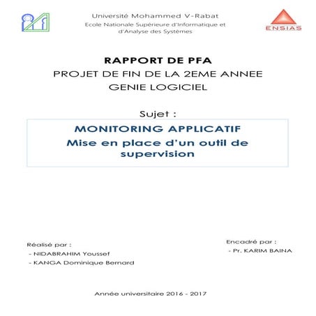 MONITORING APPLICATIF