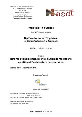 Rapport pfe- Refonte et déploiement d’une solution de messagerie en utilisant l’architecture microservices