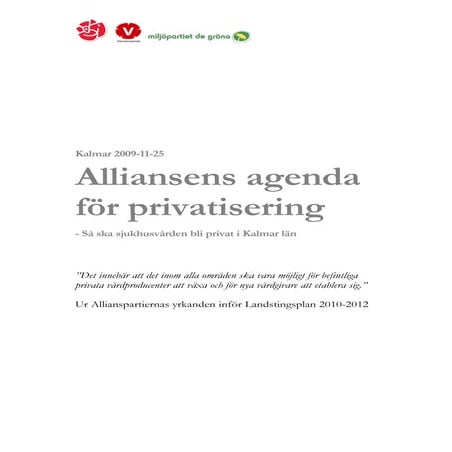Rapport Privatisering