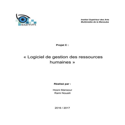Rapport projet c : Logiciel de gestion des ressources humaines