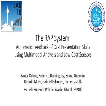 Automatic Feedback for Oral Presentations