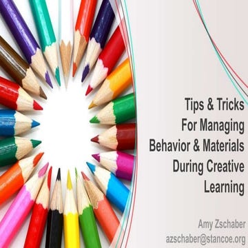 Tips and Tricks for Managing Materials and Behavior in the Art Classroom