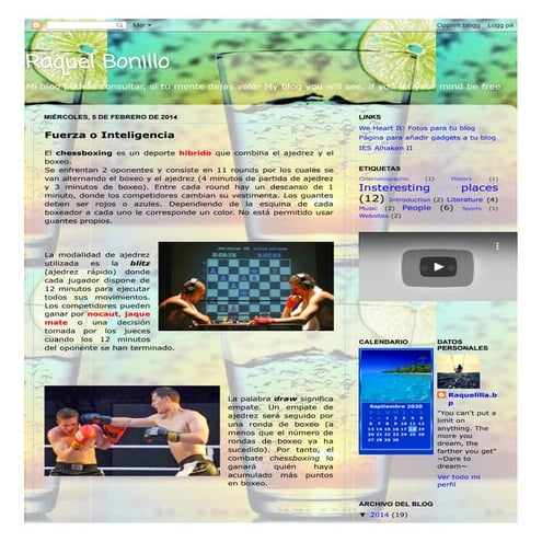 Raquel Bonillo Fuerza o Inteligencia Chess Boxing 