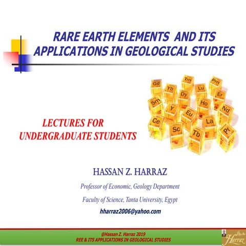 Rare earth elements  and its applications in geological studies