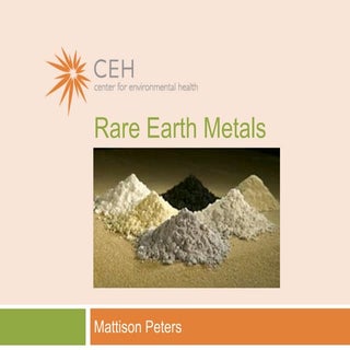 Rare Earth Metals by Madison Peters