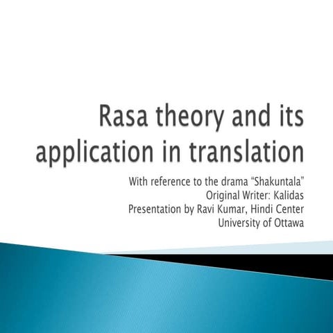 Rasa theory-shakuntala