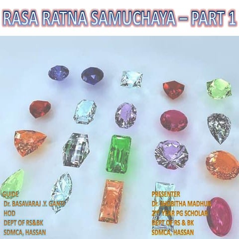Rasa ratna samuchaya - 1st 11 chapters