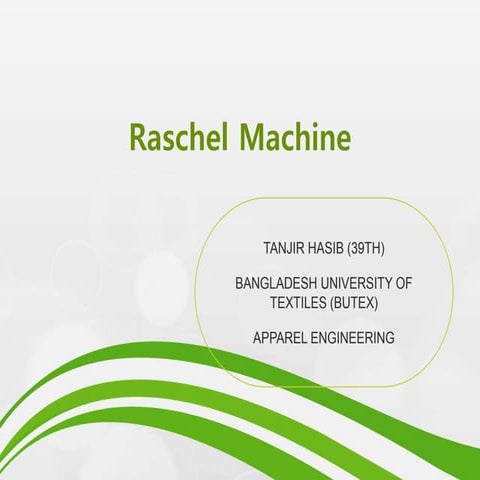 Presentation of A Raschel Machine