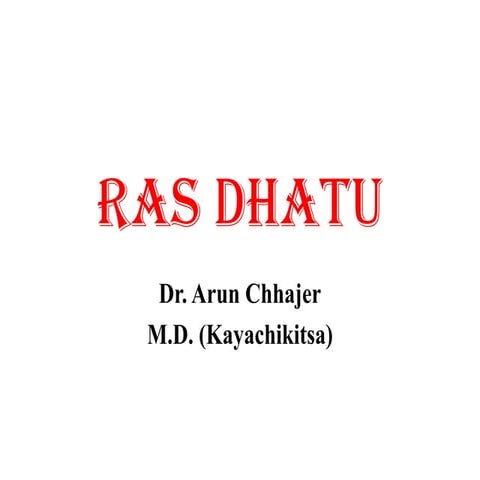 Ras dhatu