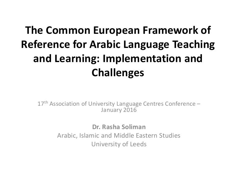 Hugo O Donnell On Twitter Rasha Soliman With Nouran Khallaf Aulcmaynooth2020 Presenting On Creating A Cefr Based Arabic Vocabulary Profile Word Frequency Linked To Cefr Level Aulc Languages Https T Co I9pcf0lsmf