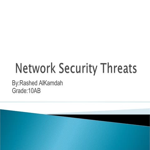 Rashed al kamdah network security threats
