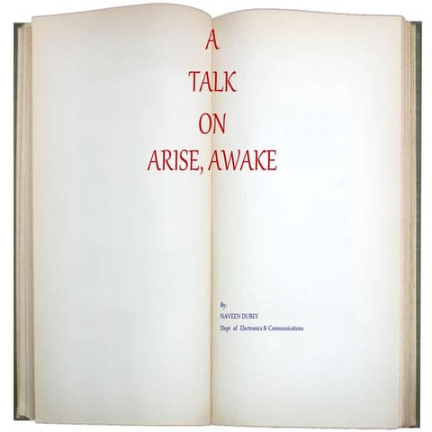 Rashmi bansal : Arise , Awake