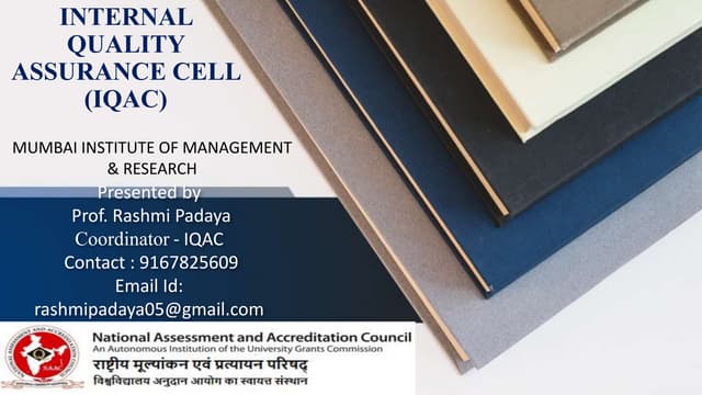 IQAC Coordinator naac