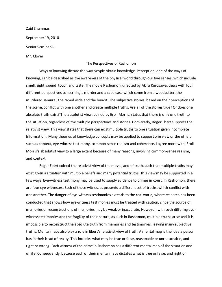 Rashomon movie summary and analysis image