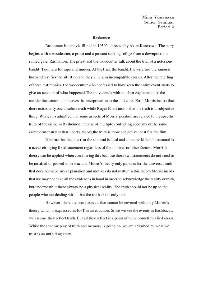 Rashomon story picture