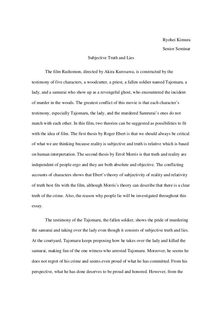 Rashomon story image