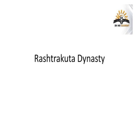 Rashtrakuta dynasty and chalukyas
