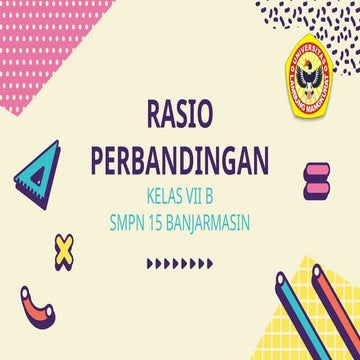 Power Point materi Rasio Perbandingan kelas VII SMP | PPTX