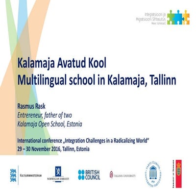 Rasmus Rask Multilingual school in Kalamaja, Tallinn | PDF