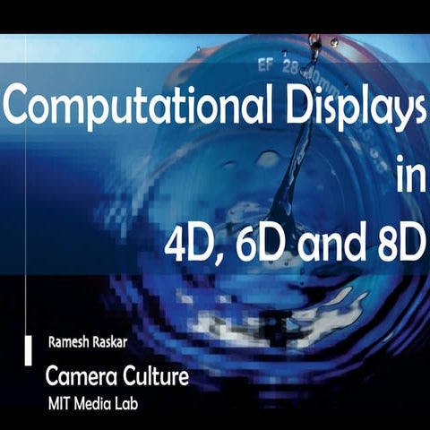 Raskar Keynote at Stereoscopic Display Jan 2011