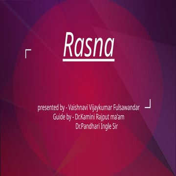 Rasna Drug.pptx including information of drya | PPTX