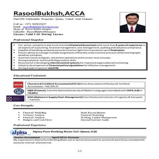 Rasool new cv