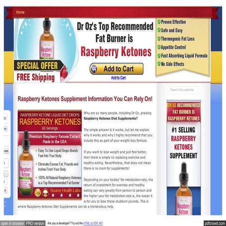 Raspberryketonesdiet org