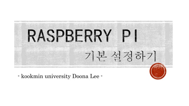 Raspberry pi