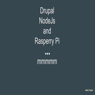 Raspberry pi - Node js - Drupal