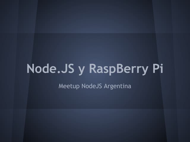 Node.js on Raspberry PI