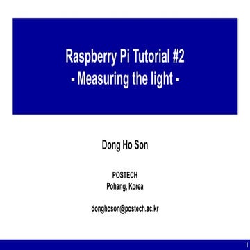 Raspberry pi tutorial #2 | PPT