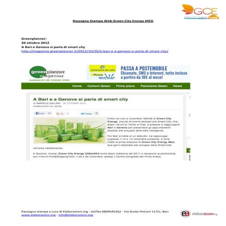 GCEMED2012 Rassegna stampa web