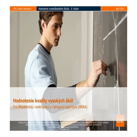 Rastislav kocan  prieskum o kvalite vs studia
