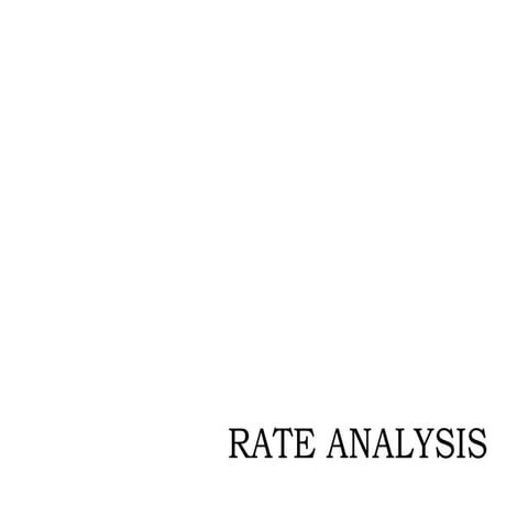 Rate analysis brief