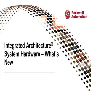 RA TechED 2019 -  CL01 - Integrated Architecture System Hardware - what's new