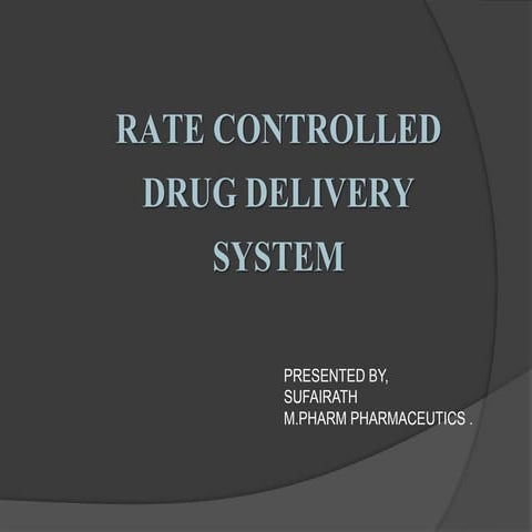 Activation Modulated Drug Delivery System | PPTX