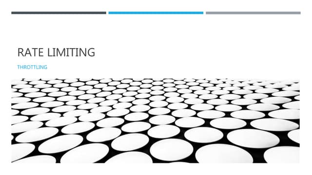 Rate limiting