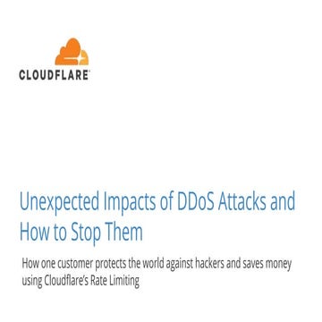 Unexpected Impacts of DDoS Attacks and How to Stop Them