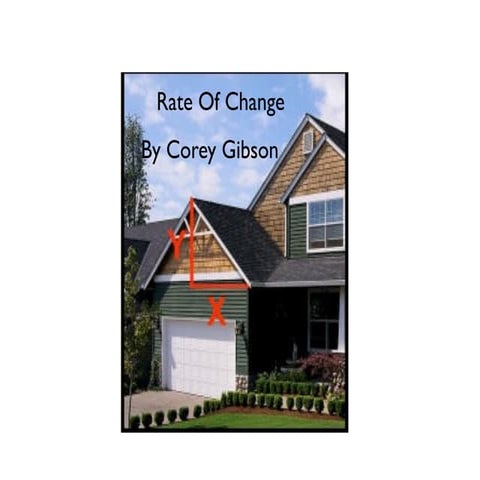 Rate of change project