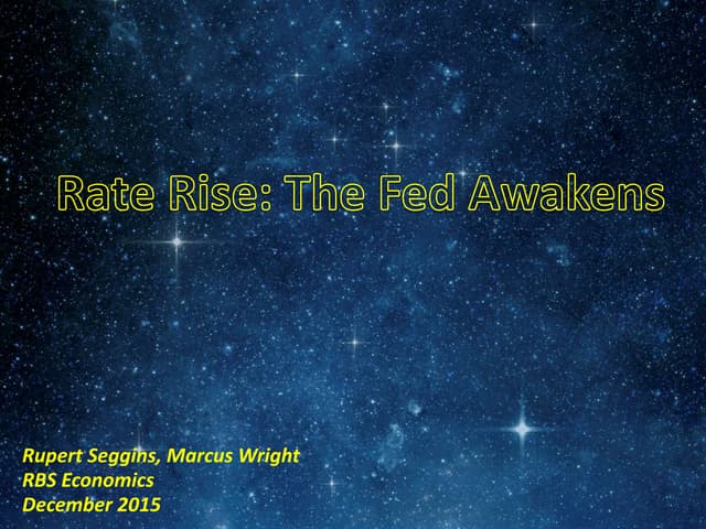 Rate rise: the Fed awakens