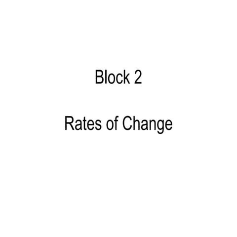 Rates of change | PPT